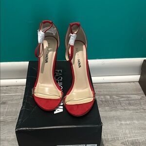 Fashion Nova Red Women's Heels